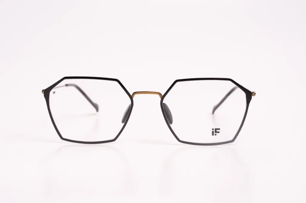 iF Eyewear – Geometric Black Titanium Optical Frame
