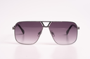 Scott Bold Gunmetal Aviator Sunglasses with Gradient Lenses
