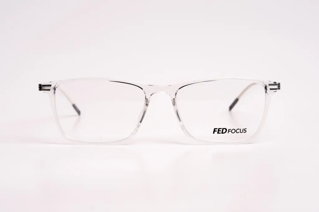 FED Focus Clear Frame Eyeglasses – Lightweight & Modern Precision