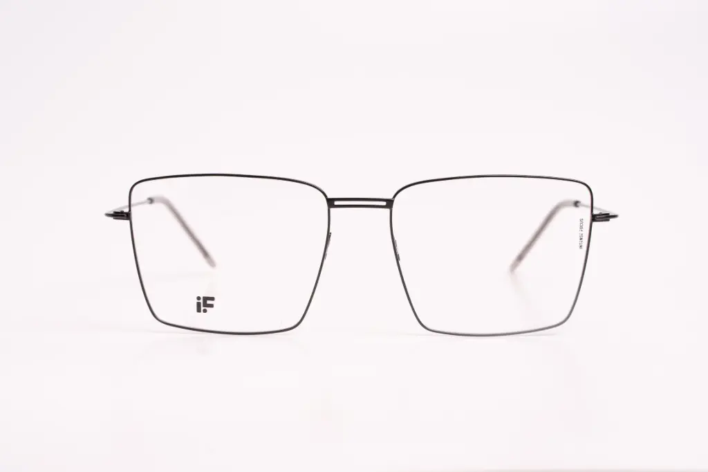 iF – Ultra-Lightweight Black Metal Eyeglasses