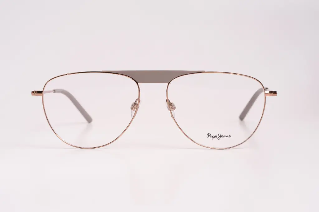 Pepe Jeans Rose Gold Aviator Eyeglasses – Vintage Flair with Urban Attitude