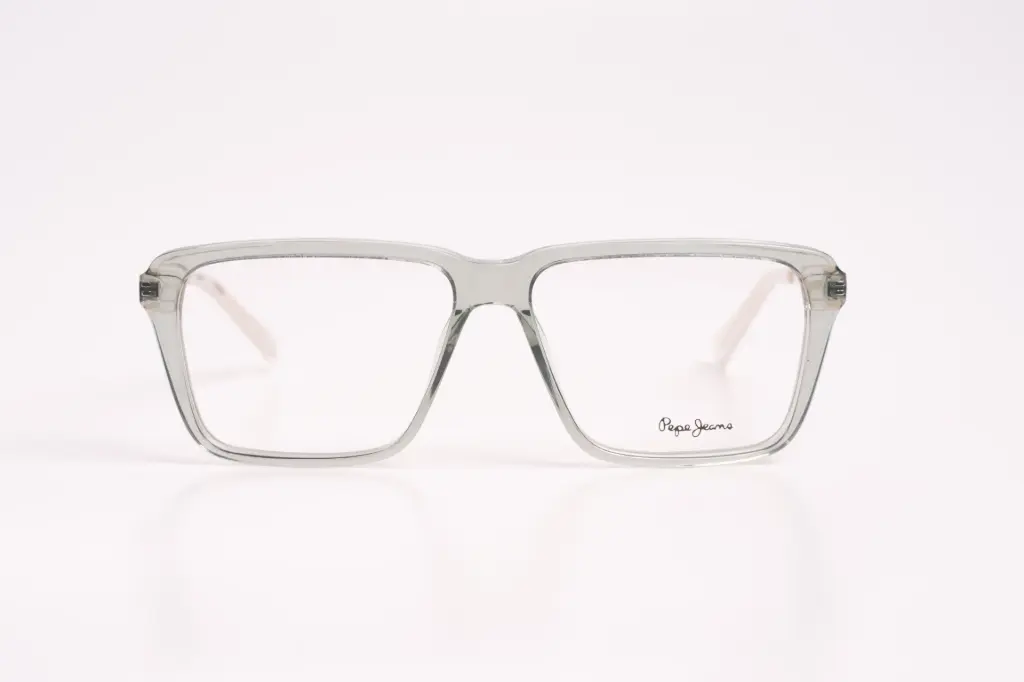 Pepe Jeans Transparent Square Eyeglasses – Clean, Contemporary, Confident