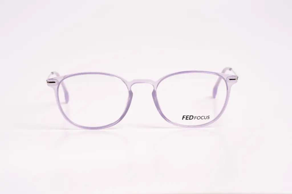 FEDFocus Lilac Round Eyeglasses – Light, Playful & Fashion-Forward