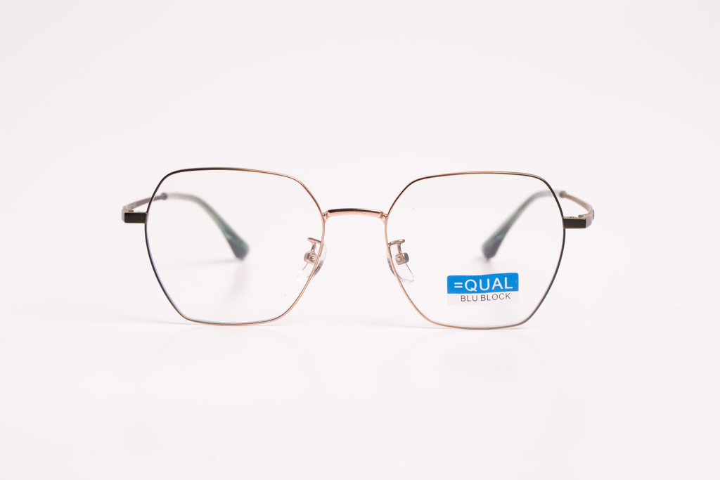 Equal Blu Block Square Eyeglasses – Modern Minimalism with Smart Protection