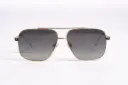 Royal Enfield "Road King" Gold-Tone Aviator Sunglasses 