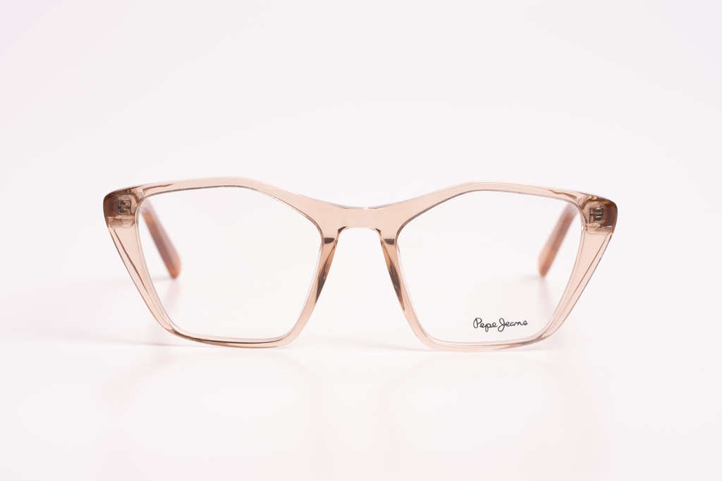 Pepe Jeans Cateye Acetate Eyeglasses - Beige & Havana