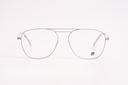IF Eyewear Modern Aviator Metal Glasses - Silver