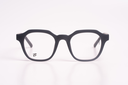 INTENSE FOCUS Matte Black Round-Square Eyeglasses