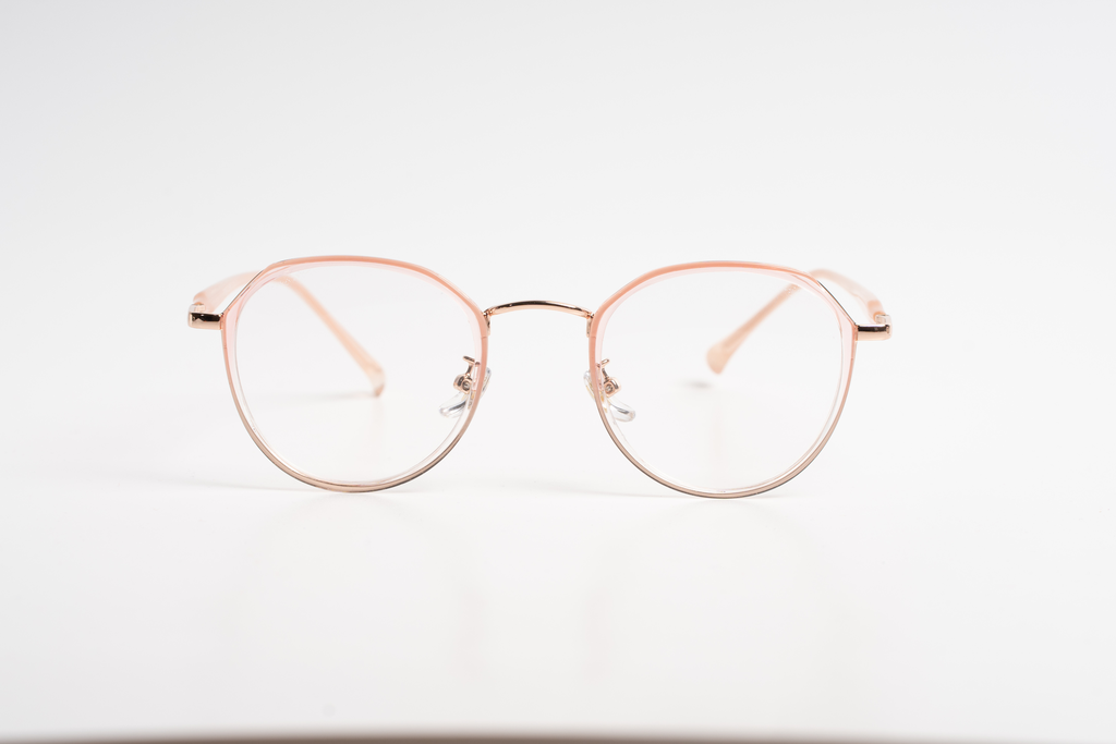 Chic Octagonal Eyeglasses - Rose Gold & Clear