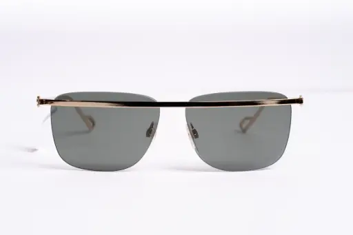 Royal Enfield Aviator Sunglasses – Gold Frame with Grey Lenses
