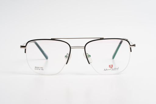  Roberto Gabriel Sophisticated Half-Rim Frame: Modern Edge