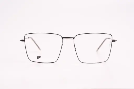 iF – Ultra-Lightweight Black Metal Eyeglasses