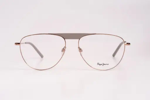 Pepe Jeans Rose Gold Aviator Eyeglasses – Vintage Flair with Urban Attitude