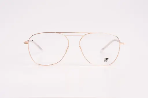iF Gold Aviator Eyeglasses – Sleek Elegance in a Timeless Classic