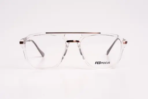 FED Focus Crystal Aviator Eyeglasses – Classic Style with a Modern Edge