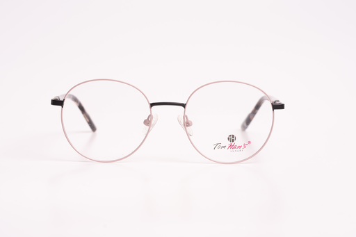 Tom Hans Luxury Round Eyeglasses – Rose Black Tortoise