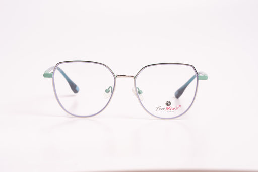 Tom Hans Luxury Teal Cat-Eye Eyeglasses – Chic Green & Blue Fusion