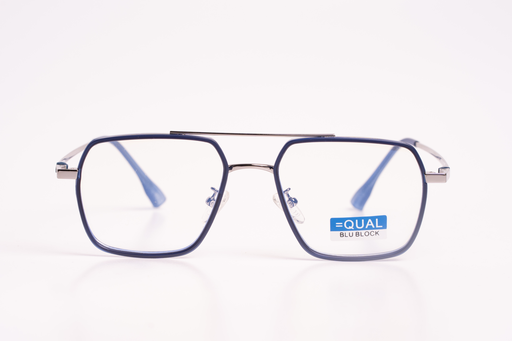 EQUAL Blu Block Square Aviator Eyeglasses – Bold Blue