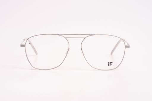 IF Eyewear Modern Aviator Metal Glasses - Silver