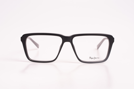 Pepe Jeans Bold Square Eyeglasses - Black Acetate