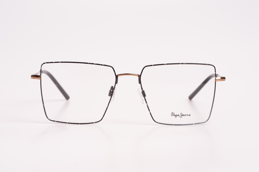 Pepe Jeans Textured Geometric Eyeglasses - Black & Gold