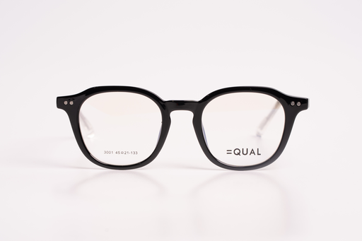EQUAL Classic Round Eyeglasses - Gloss Black