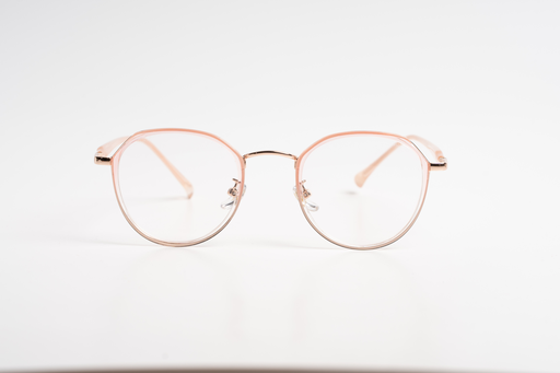 Chic Octagonal Eyeglasses - Rose Gold & Clear