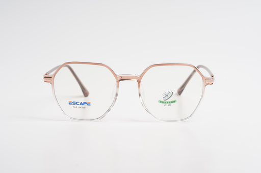 ESCAPE The Artist Hexagonal Glasses - Rose Gold